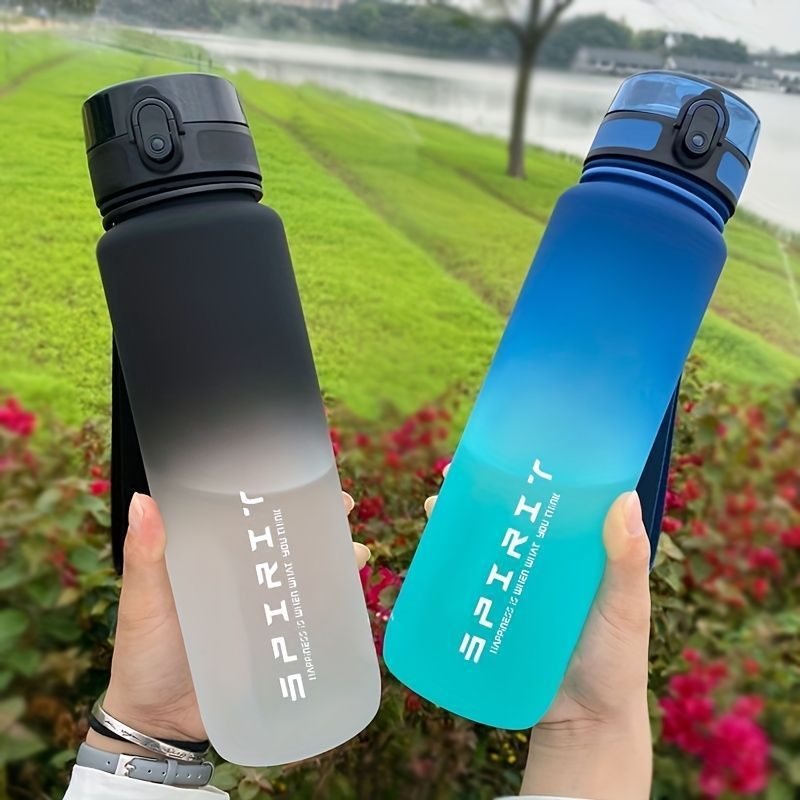 Gradient Water Bottle Sports Water Bottle Men Water Bottle Women Water Bottle - Pink - Size 650ML — image 6