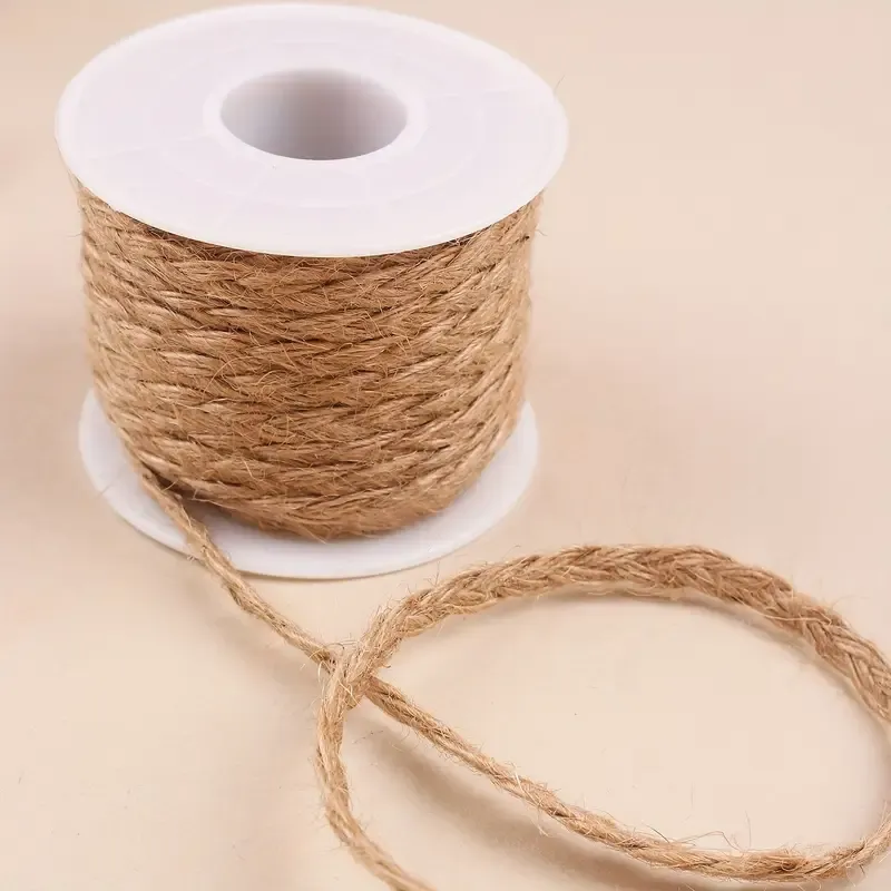 2PCS Natural Jute Rope 5mm*10m, Eco-friendly & Durable, Essential for DIY & Home Decor — image 5
