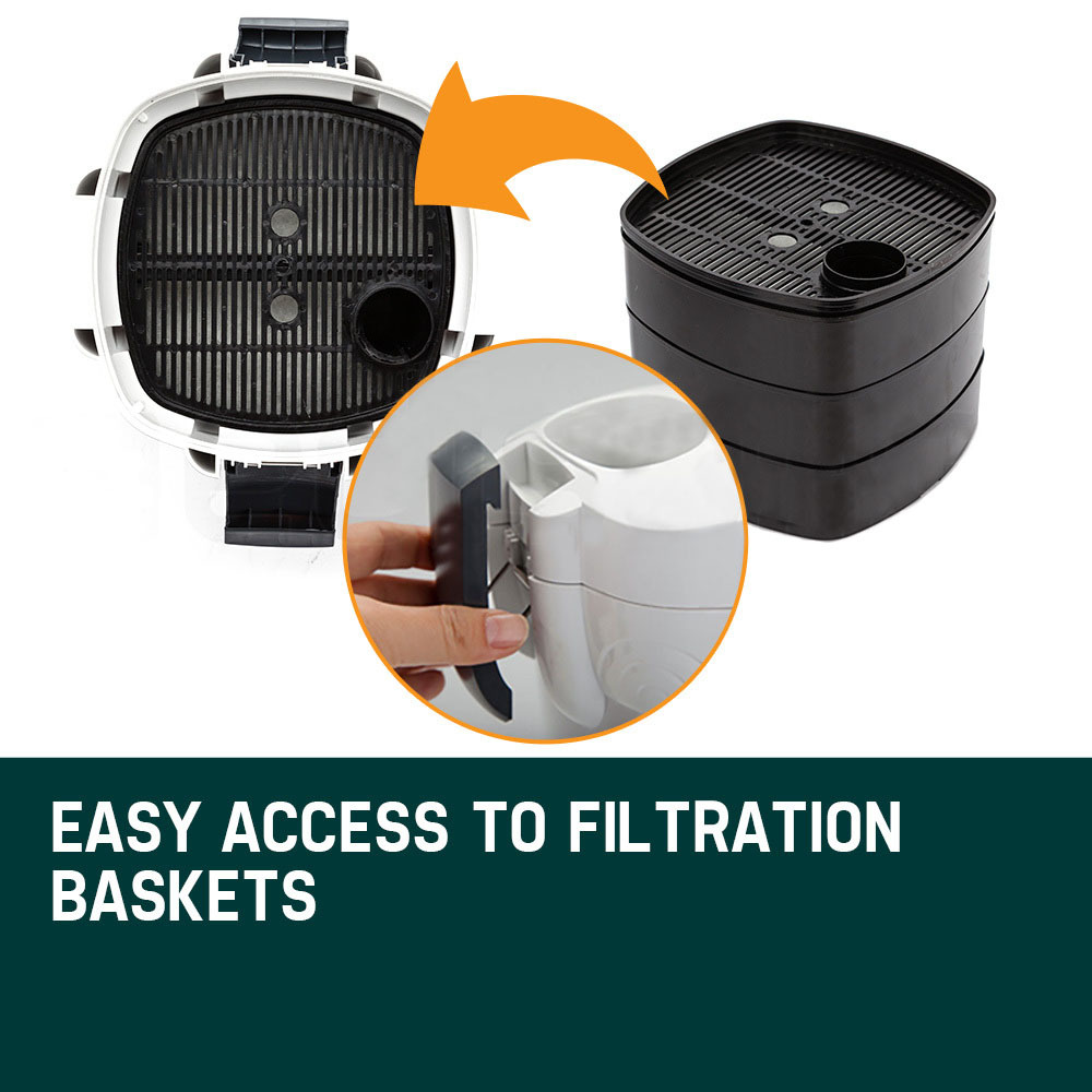 PROTEGE Aquarium External Canister Filter Aqua Fish Tank Multi Stage Pond Pump UV Light — image 3