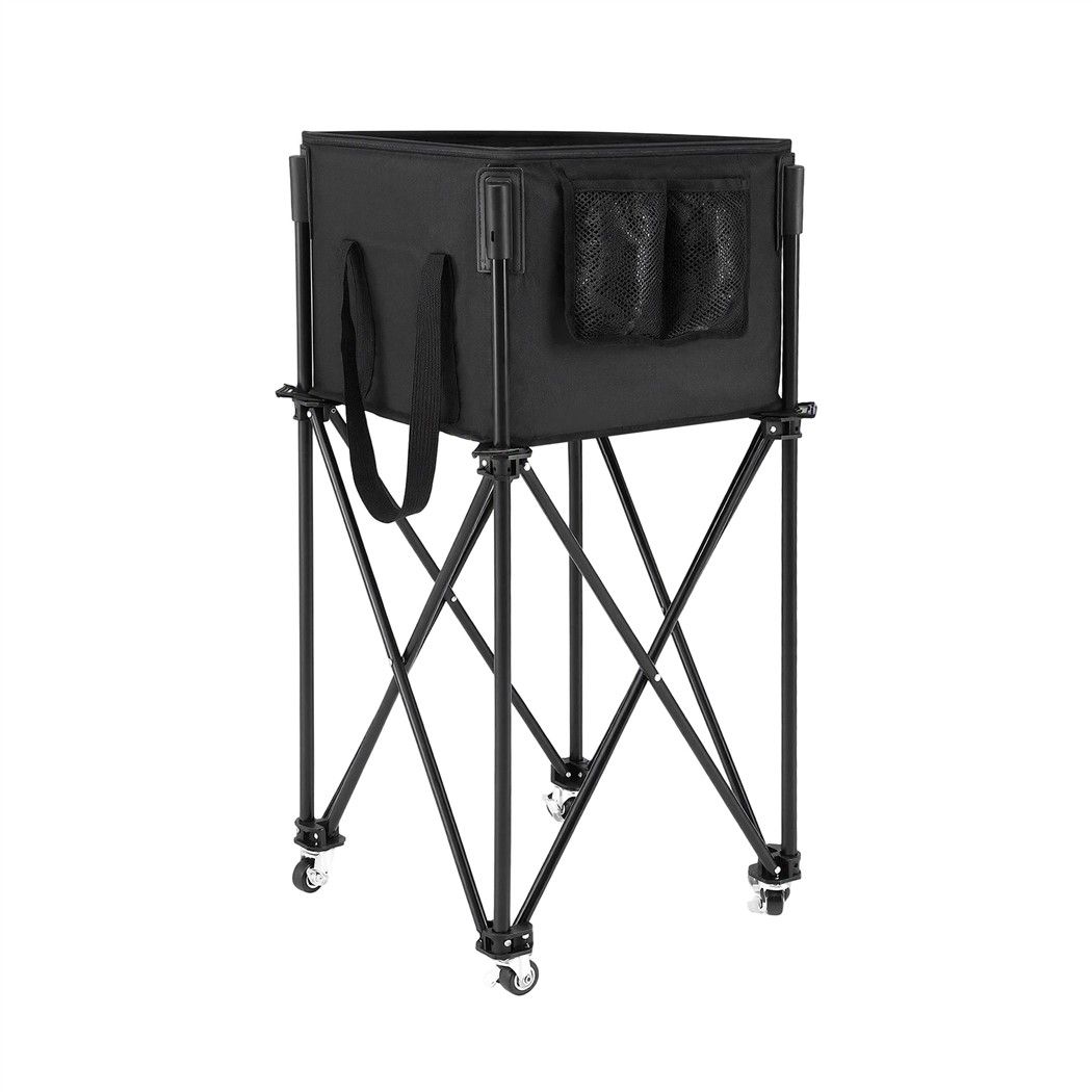 Everfit Foldable Tennis Hopper Stand with Wheels Holds Up to 150 Balls โ image 3