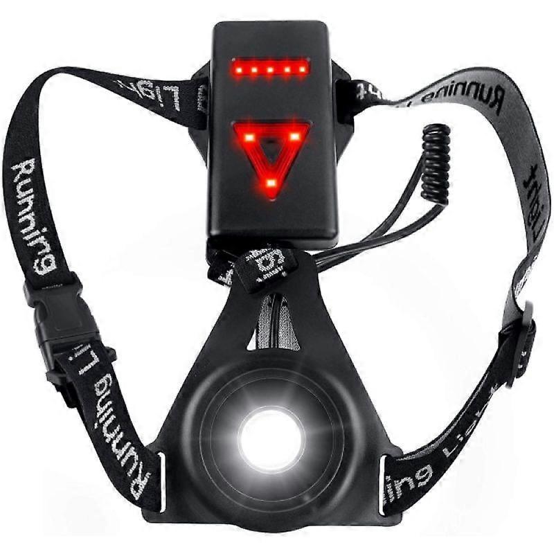 Reflective Running Gear with LED Chest Light, Weatherproof Night Running Vest โ image 2