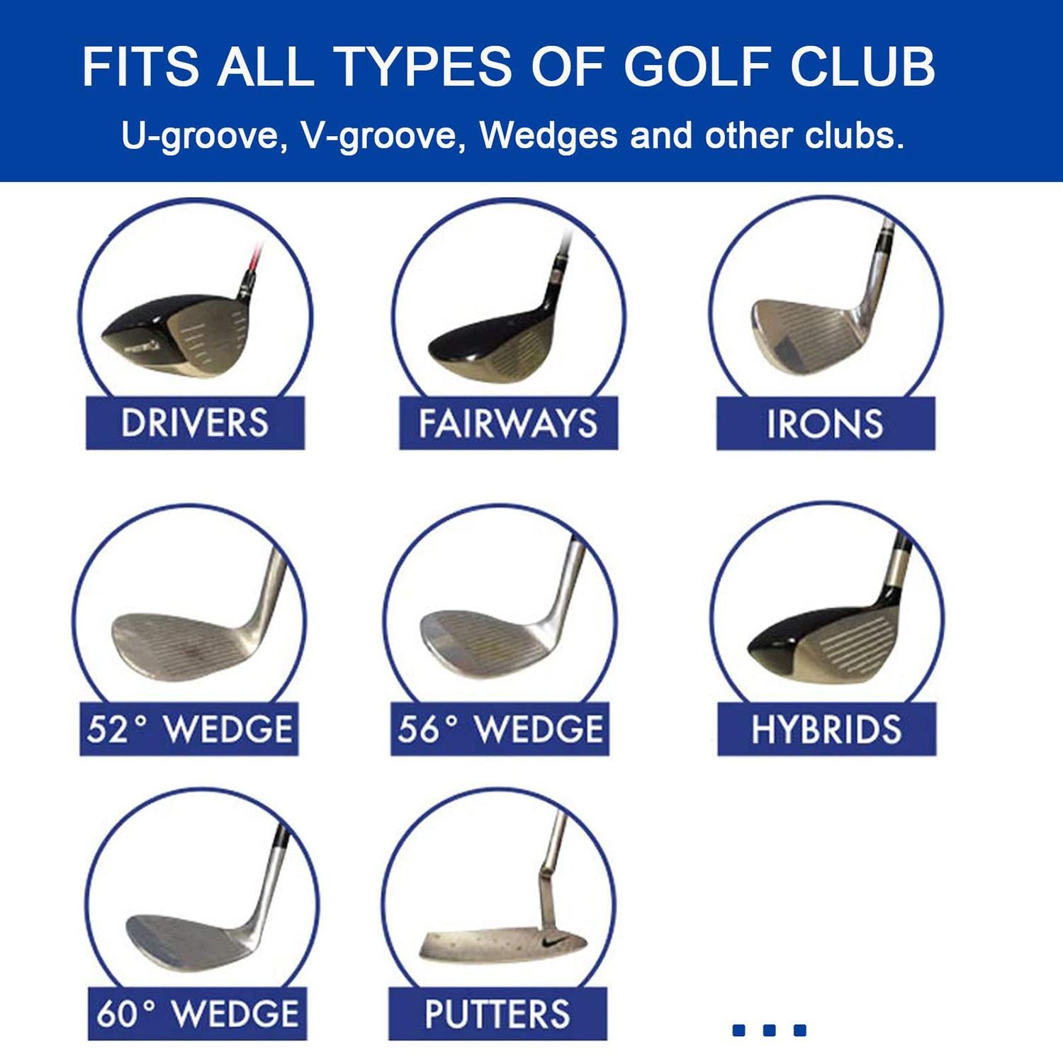 Golf Club Groove Cleaning Tool Wedge and Iron Groove Sharpener Golf Accessory - Blue โ image 3