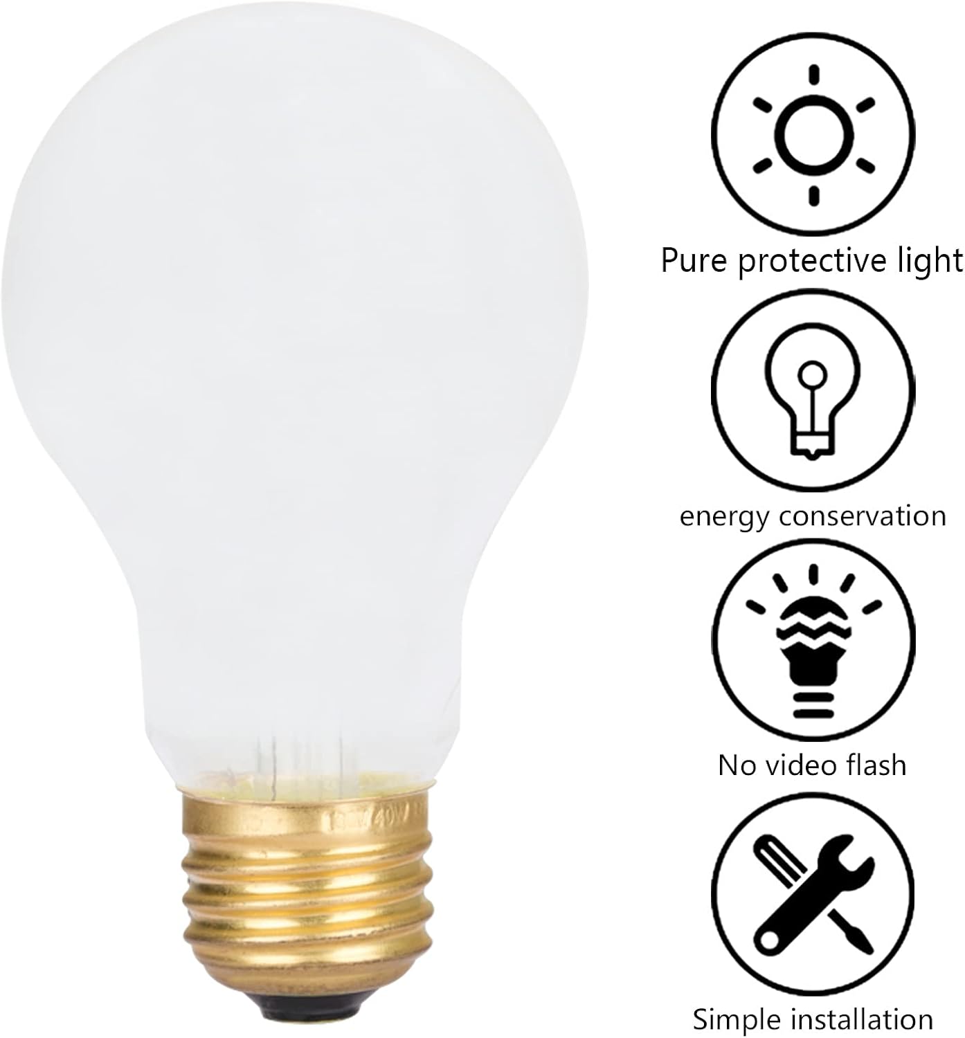 12 Pack 60 Watt A19 E26 Medium Base 130 Volt Incandescent Light Bulbs, Standard Household Bulbs for Ceiling Fan, Bedroom, Living Room — image 3