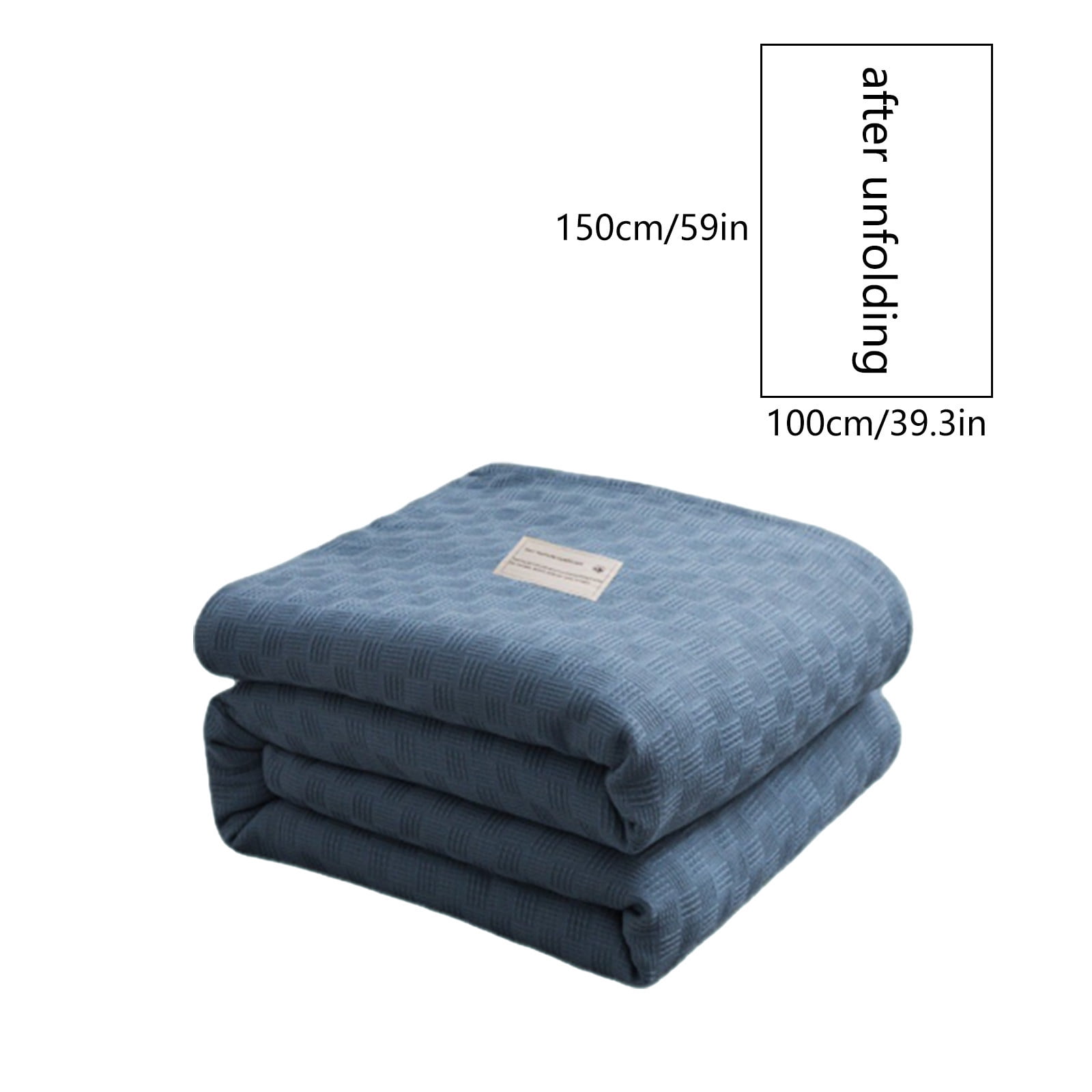 59 × 39" 100% Cottons Blanket, Soft and Breathable Bed Blanket, Multi-functional Bed Blanket for All Season, Machines Washable Bed Couch for Home Living Room — image 3