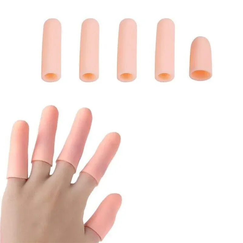 5Pcs Silicone Finger Protector Finger Caps Tube Anti-Slip Finger Cover Au Stock โ image 4