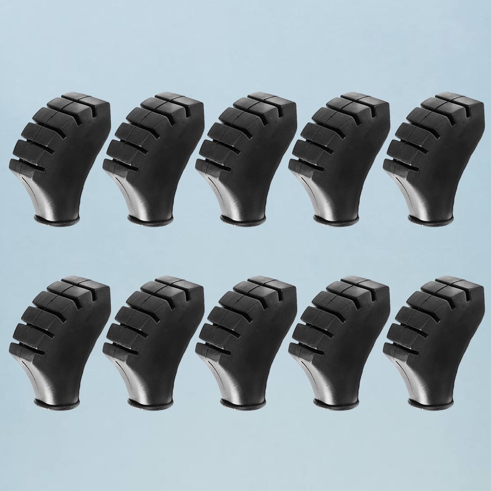 Trekking Pole Foot Cover Walking Pole Tips Black 10PCS 2.2x0.7in โ image 6