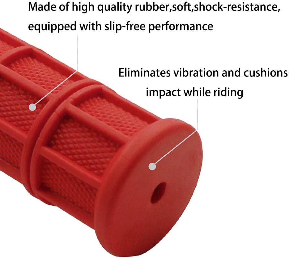 Worldmotop Motorcycle Handlebar Grips Non-Slip Soft Rubber Grips Handlebar with 7/8" 22mm 24mm Replacement for All Off Road ATV Dirt Bike, Bike Handle โ image 2