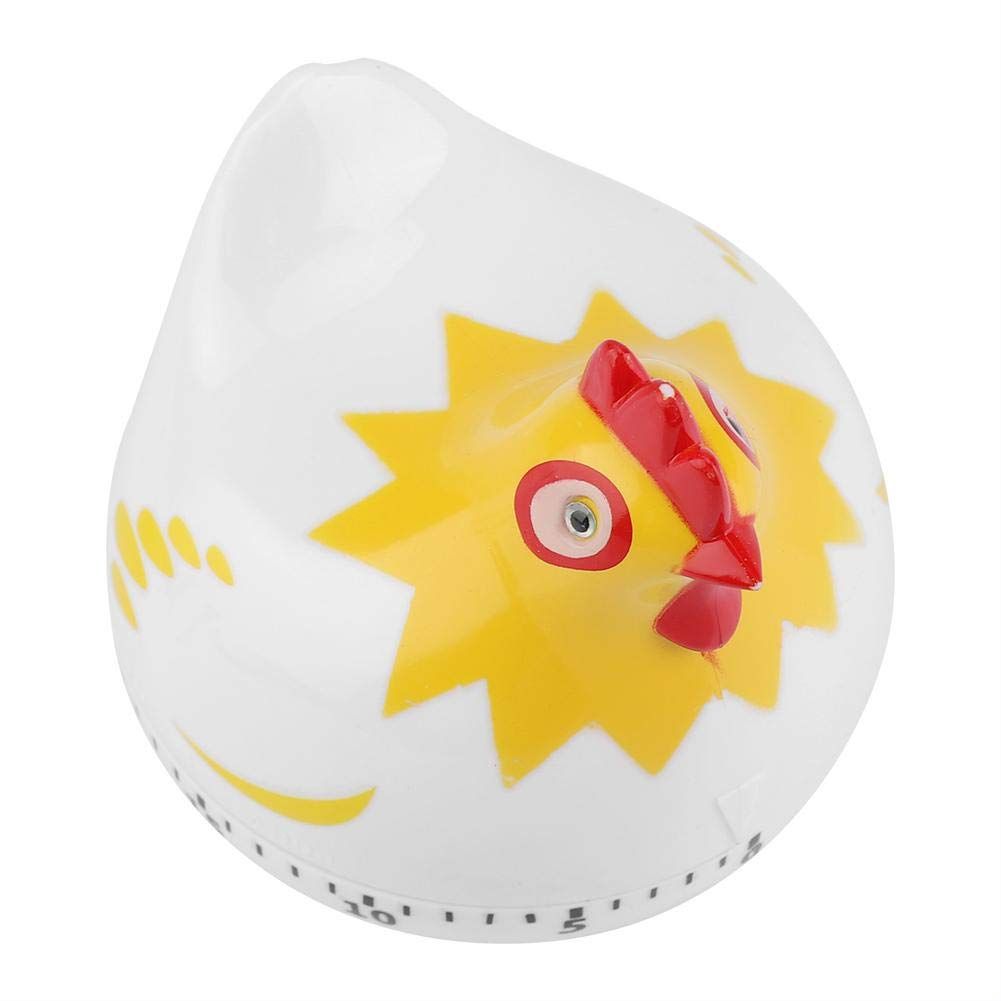 1 PCS Chicken Pattern Timer, Chicken Pattern Countdown Kitchen Timer Reminder for Cooking Baking (White) โ image 3