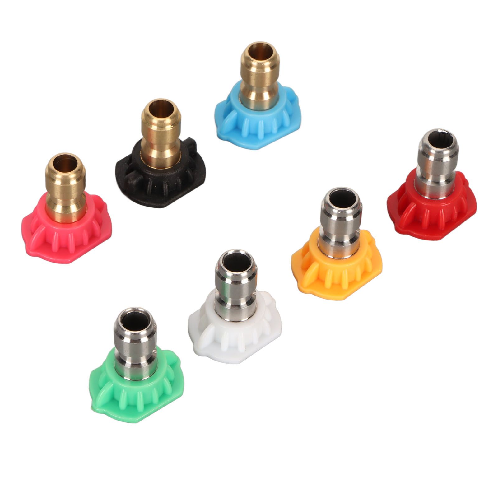 High Pressure Water Gun Nozzle 1/4 Inch 7 Colors Fan Shaped Multifunctional Pressure Washer Spray Nozzle — image 2
