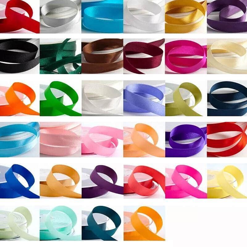 10mm Width Satin Hair Ribbon Wedding Party Decoration Gift Banquet 5m - Coffee โ image 3