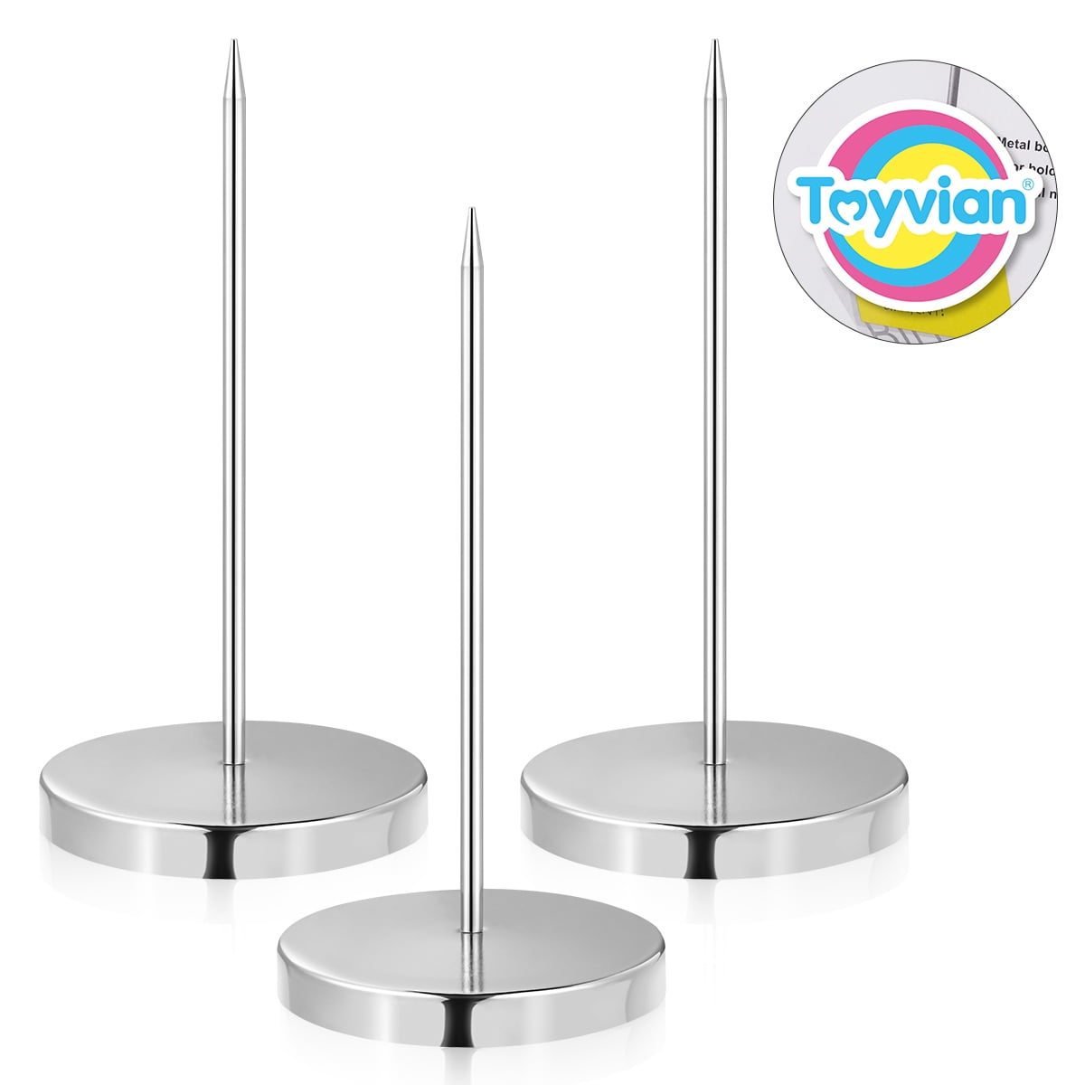 Restaurant Bill Holder Metal 3Pcs 5.5x2.8x0.3Inch Busy Environments Silver — image 3