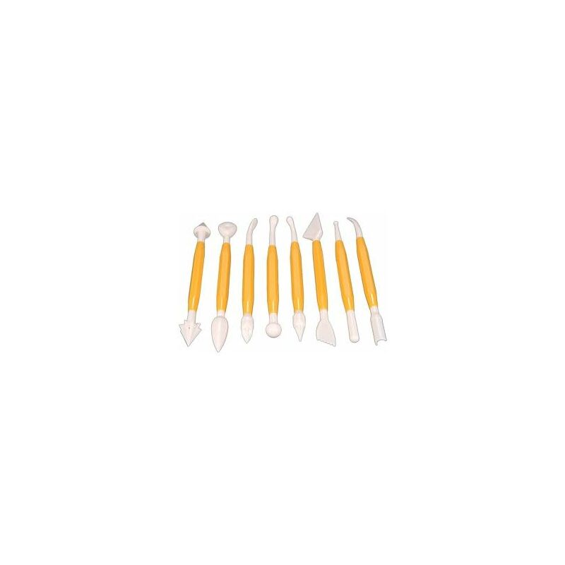 4 pcs Set DArk Sugar Paste Modeling Tools, 11 Cake Molds โ image 2