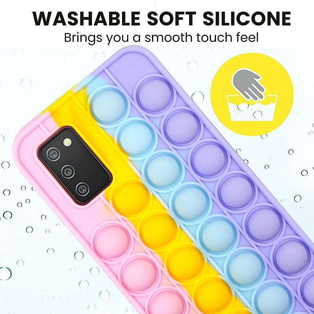 Rainbow Pop Fidget Toys Push It Bubble Phone Case For iPhone 7 8 Plus X XR 11 12 Pro Max - iPhone 13 โ image 5