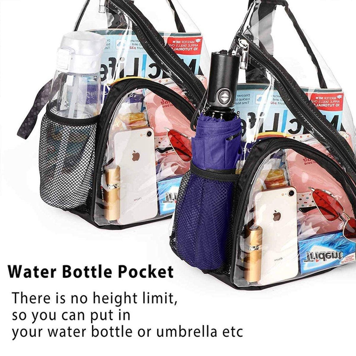 Transparent PVC Waterproof Backpack Crossbody Bag Casual Travel Shoulder Bag — image 5