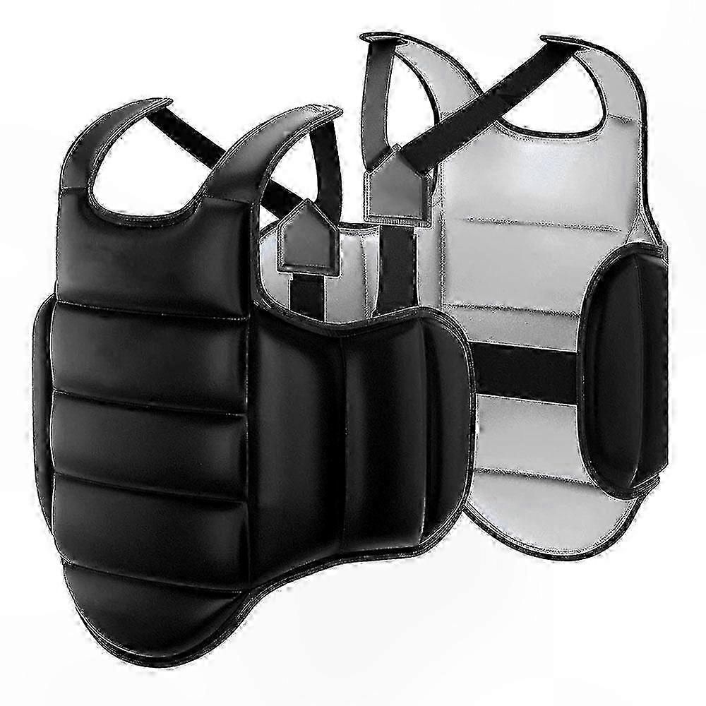 Martial Arts Training Vest for Chest Protection in Boxing and Karate Body Protector Gear Soft Equipment for Combat Sports Practice - Red S — image 2