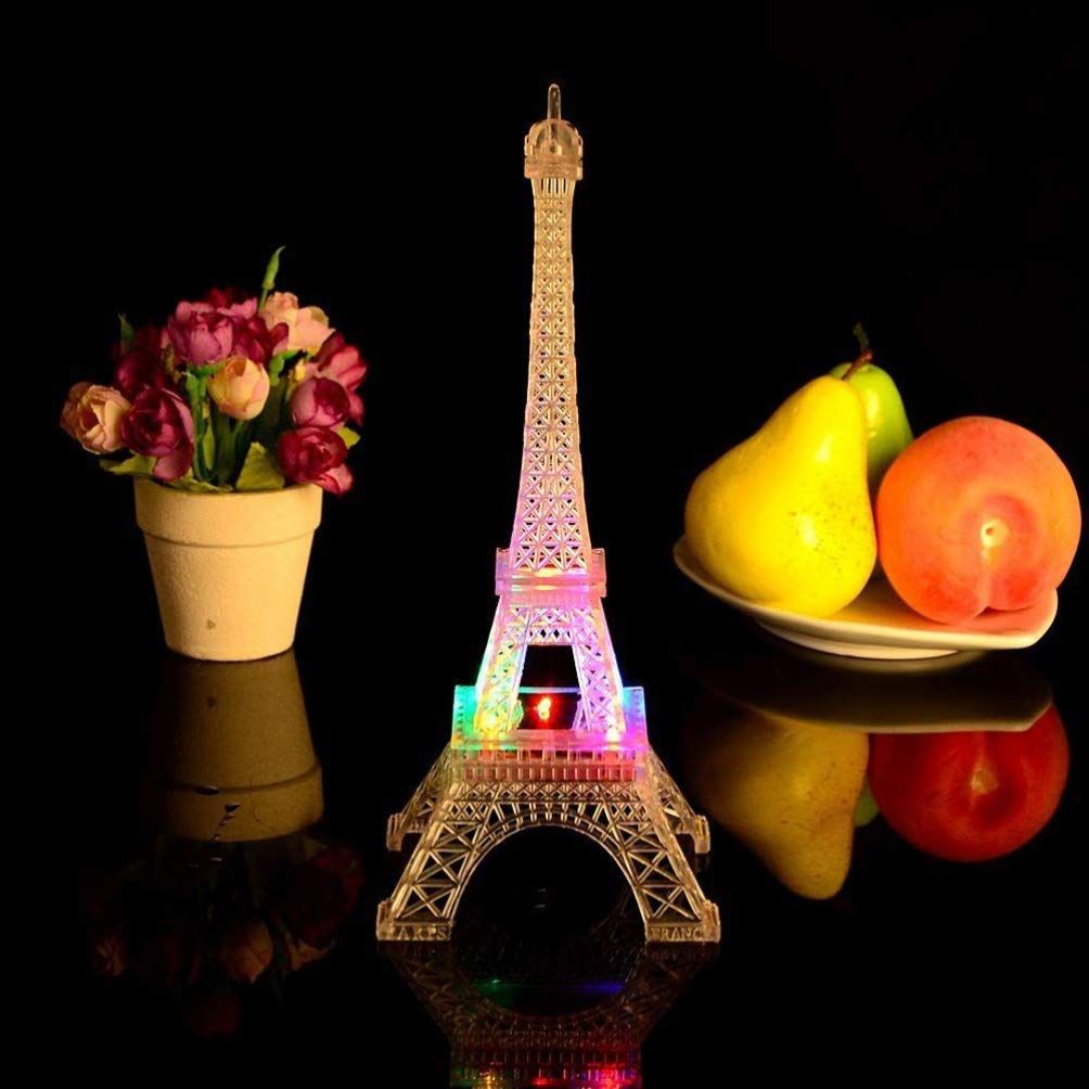 2pcs Eiffel Tower Night Lights LED Table Lamps Color Changing Lamps Eiffel Tower Ornaments for Living Room Bedroom Nursery Room β image 4