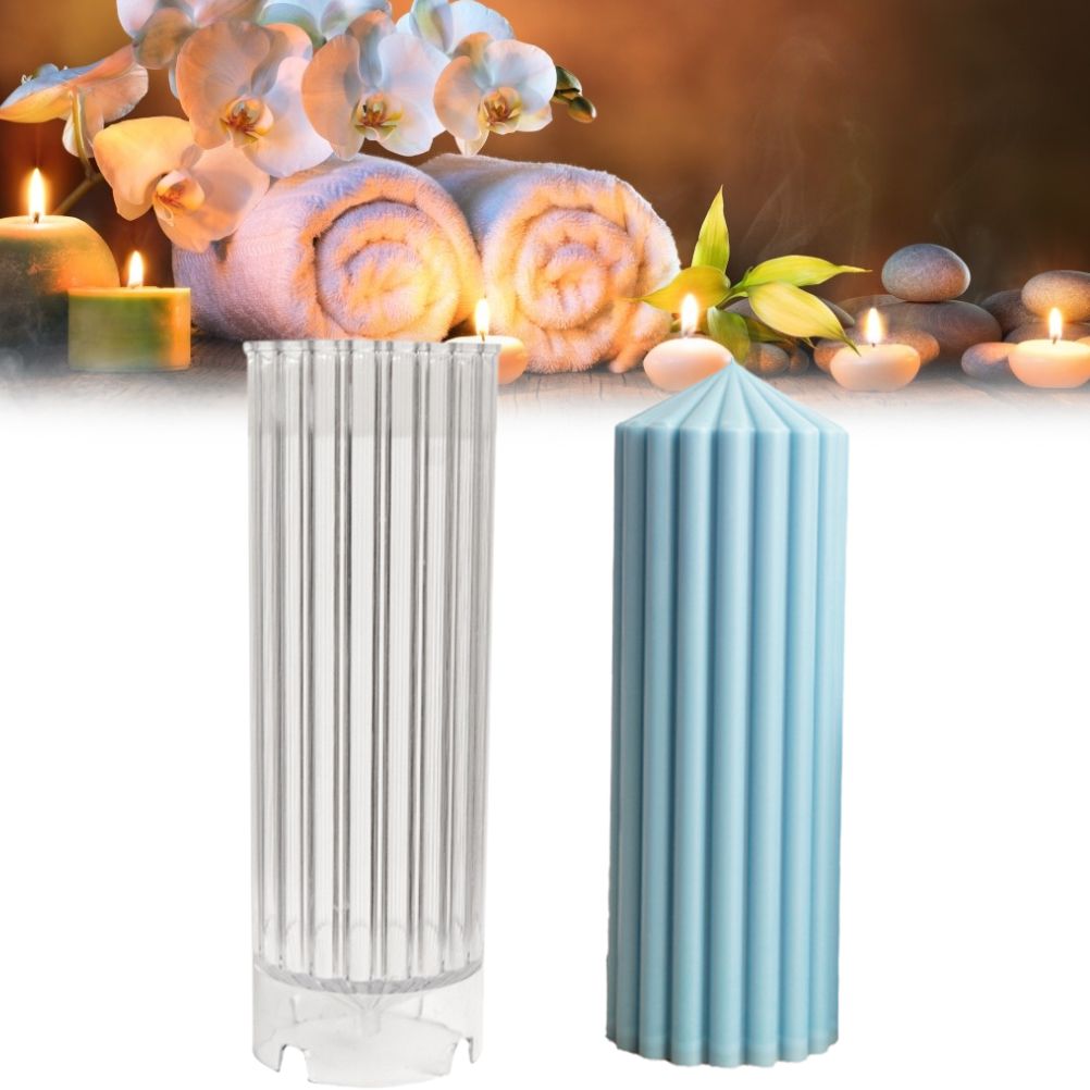 Coarse Rack Tip Scented Candle Mold Geometric Shape Plastic Candle Making Molds for Making Paraffin Wax and Carnauba Wax โ image 2