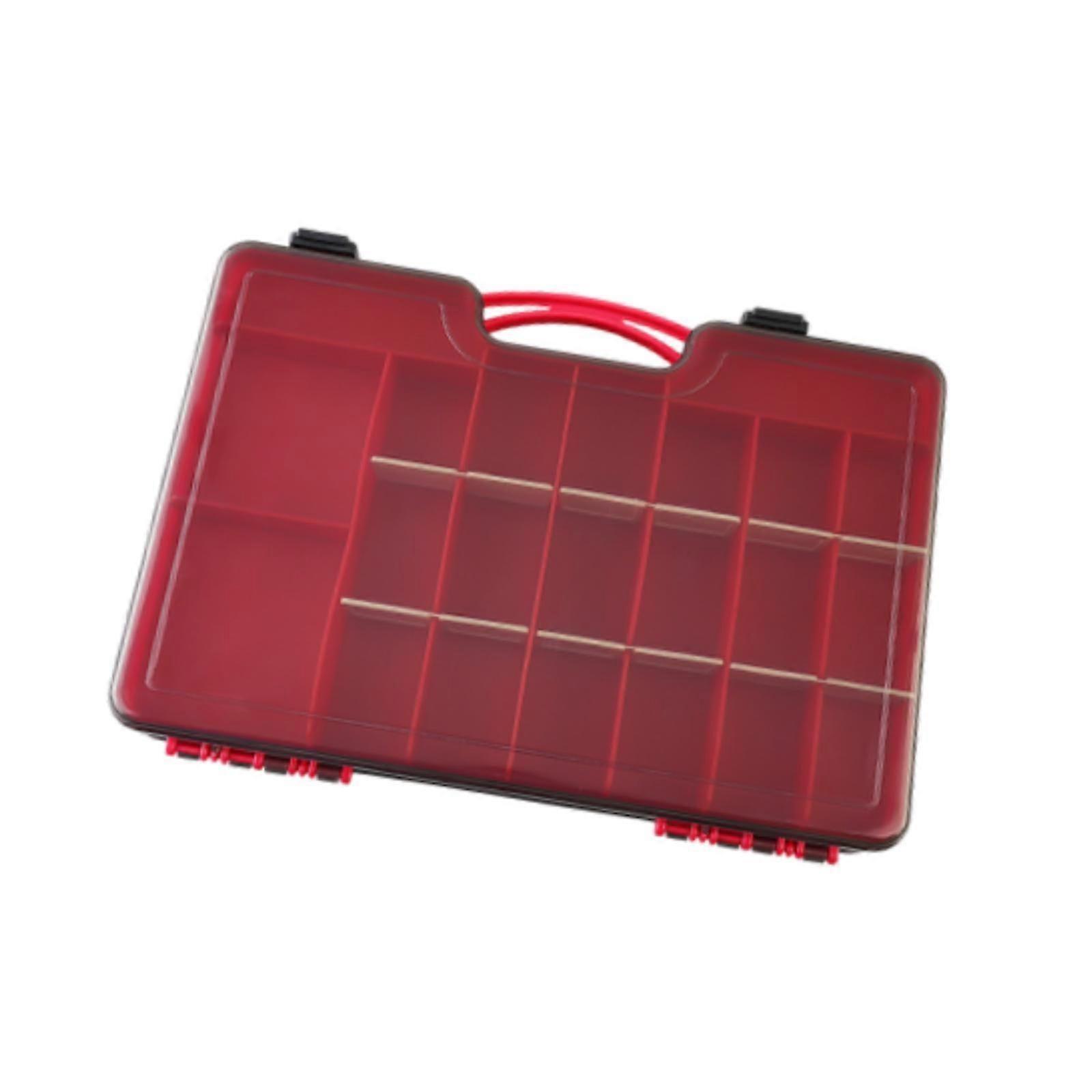 Fishing Tackle Box Organizer with Removable Dividers,44 Grids,Fishing - Red — image 3