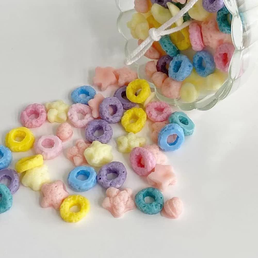 Candle Molds Silicone 2 Pack Fruit Loops Candy Molds Non-Stick (Round Star) Unique design to make chocolate, gummy candy mold โ image 3