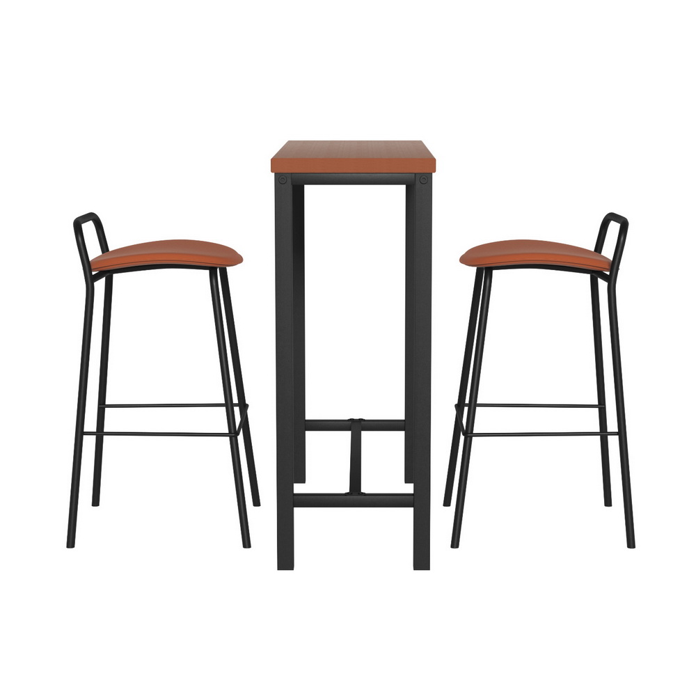 Artiss Bar Table and Stools Set Dining Desk Kitchen Chairs Cafe Pub — image 5