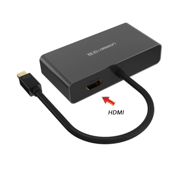 UGREEN 3-in-1 Mini DisplayPort to HDMI&VGA&DVI converter - black (10440) โ image 2