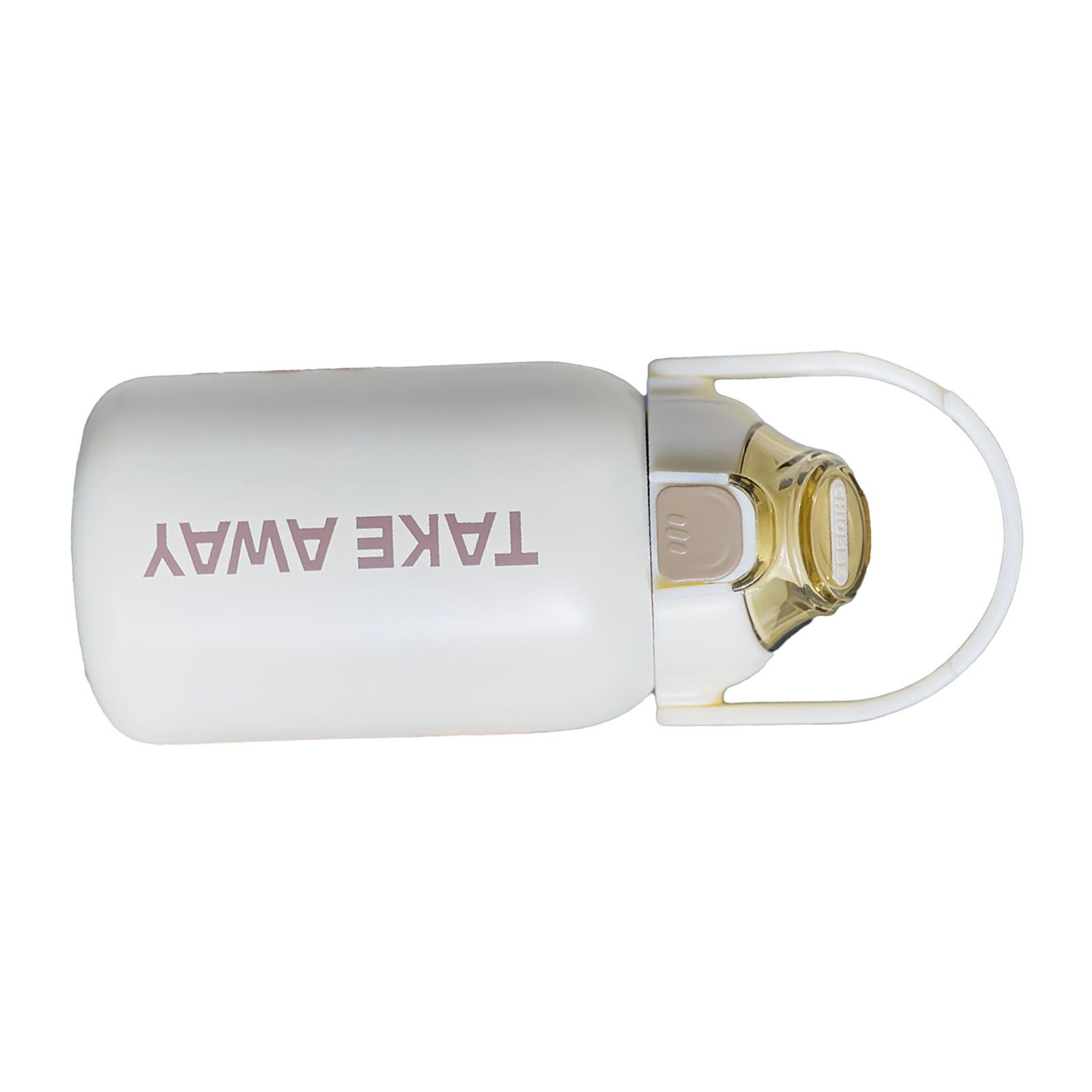 850ml Insulated Water Bottle Large Capacity with Bounce Cap Straw Winter Insulated Cup for Outdoor Beige — image 2