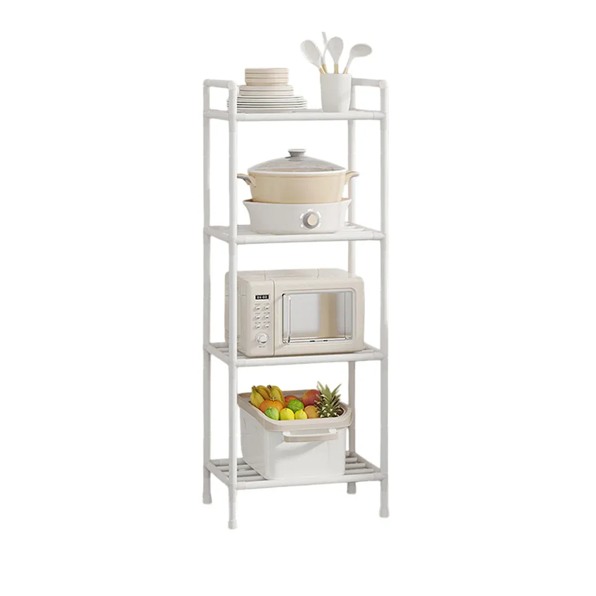 Multi-Layer Kitchen Storage Rack with Adjustable Feet and 38cm Layers โ image 2