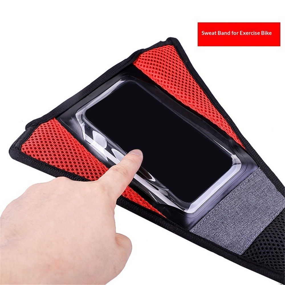 Bike Sweat Catcher,Sweat Catcher Turbo Trainer,Bike Sweat Net Sweat Cover for Smartphone,Cycling Road ycle Trainer Sweatbands Sports Cycling Riding Sweat Tape — image 2
