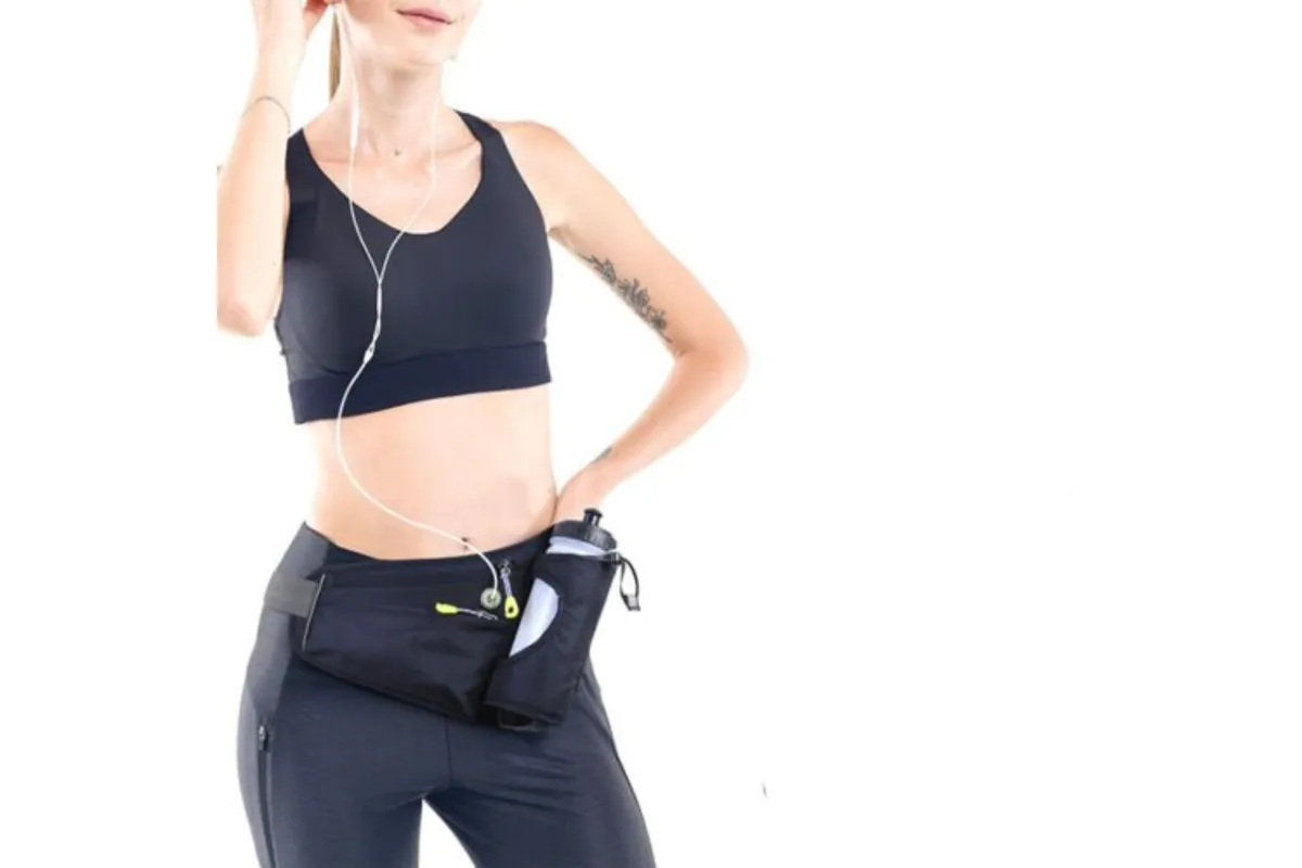 Sport Hydration Belt Bag Portable Breathable Outdoor Running Water Bottle Holder - Black โ image 5