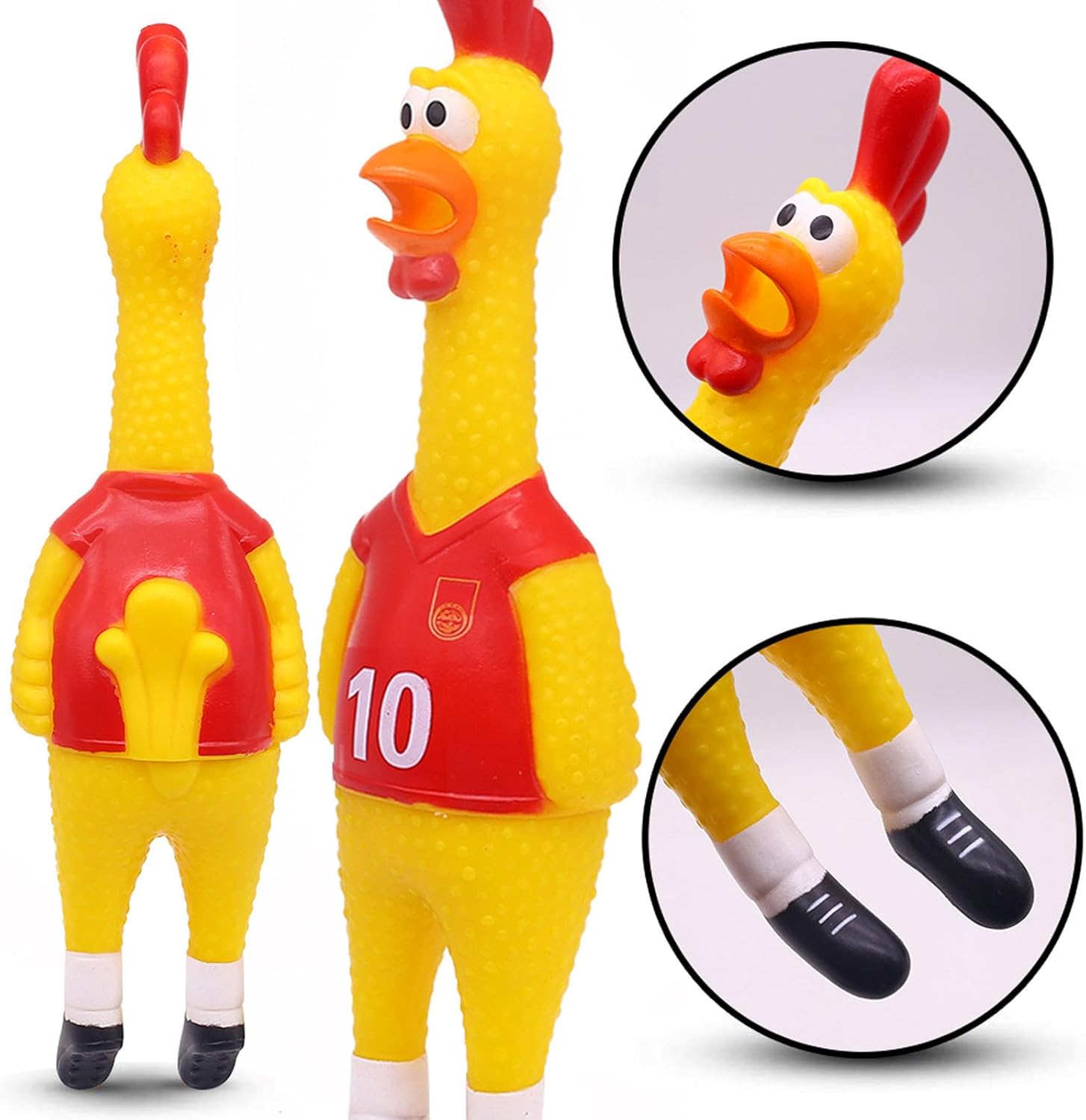 Screaming Chicken & Squeaky Chicken Dog Toy – Two Hilarious Prank Toys for Fun, Stress Relief & Play — image 4