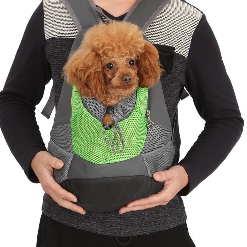 Ventilated Small Pet Carrier Backpack – Hands-Free Nylon Travel Bag with Adjustable Head Opening and Side Pockets, Ideal for Walking, Hiking and Daily Outings — image 6