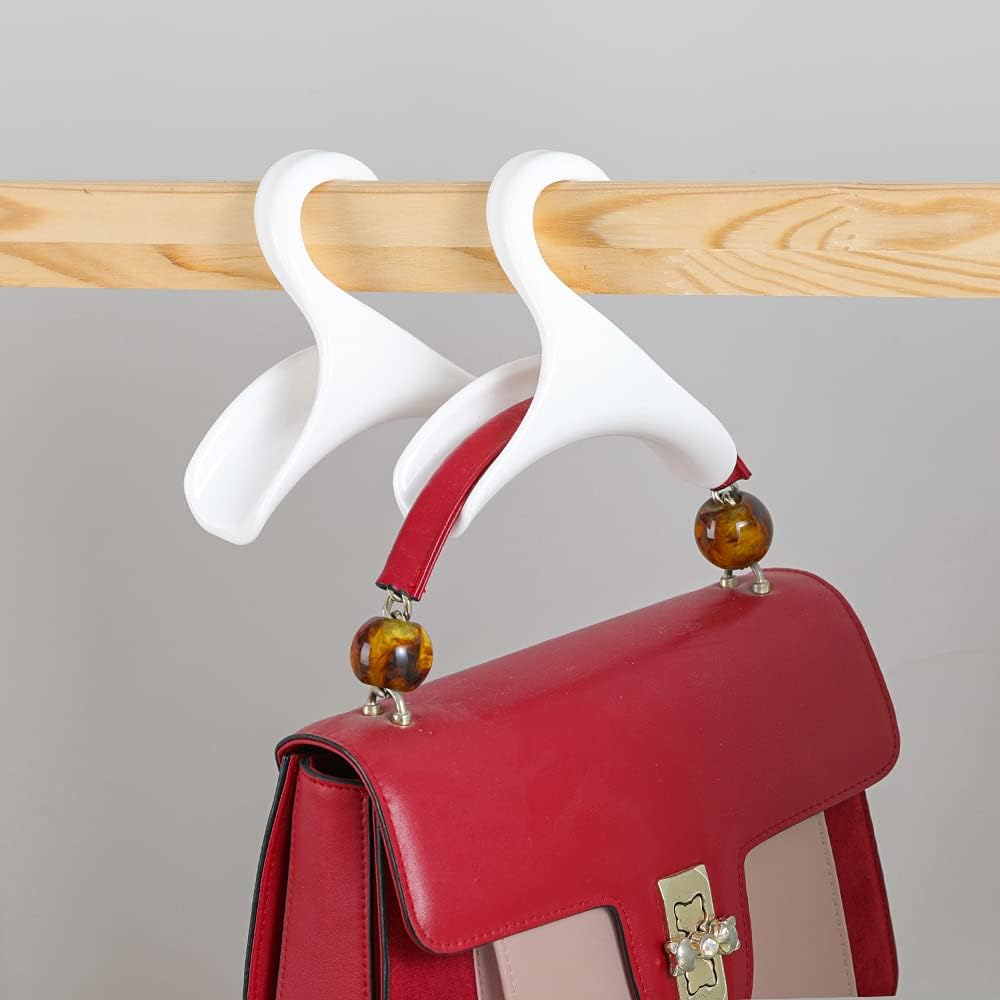 Purse Hanger Hook Bag Rack Holder - Handbag Hanger Organizer Storage - Over The Closet Rod Hanger for Storing and Organizing Purses | Backpacks |Satchels — image 6