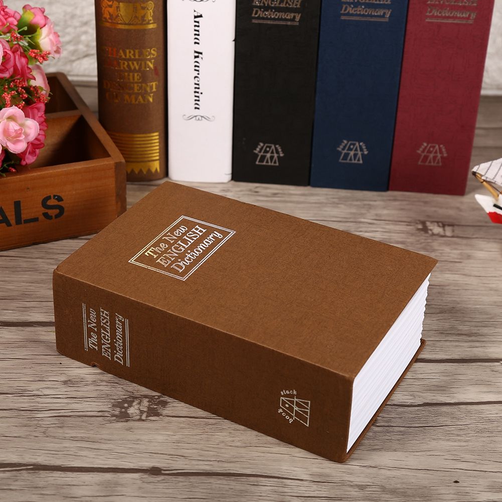1Pc Security Lock Dictionary Safe Secret Book Cash Money Jewellery Hidden Locker Box (Coffee) โ image 2