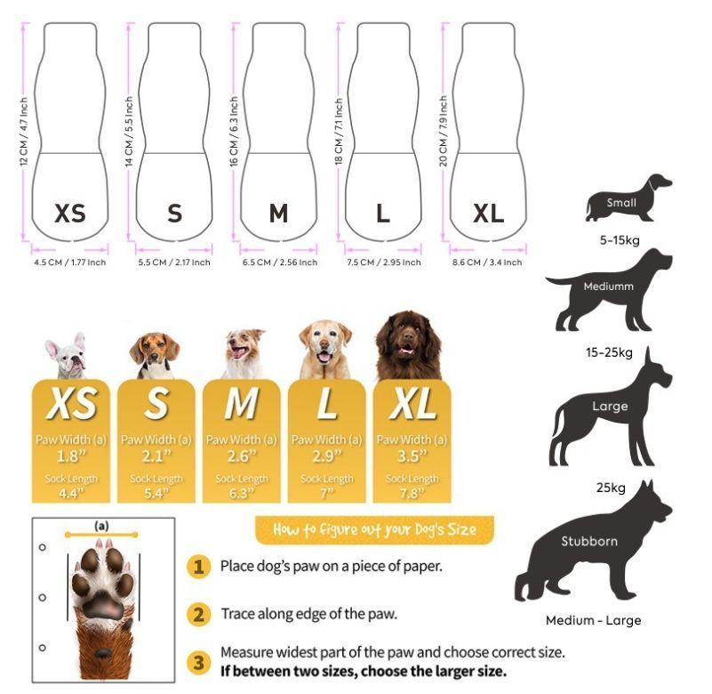 4PCS Dog Socks to Prevent Licking Paws for Hot/Cold Pavement | Puppy Boots & Paw Protectors for Hardwood Floors Anti Slip, Socks with Grippers — image 2