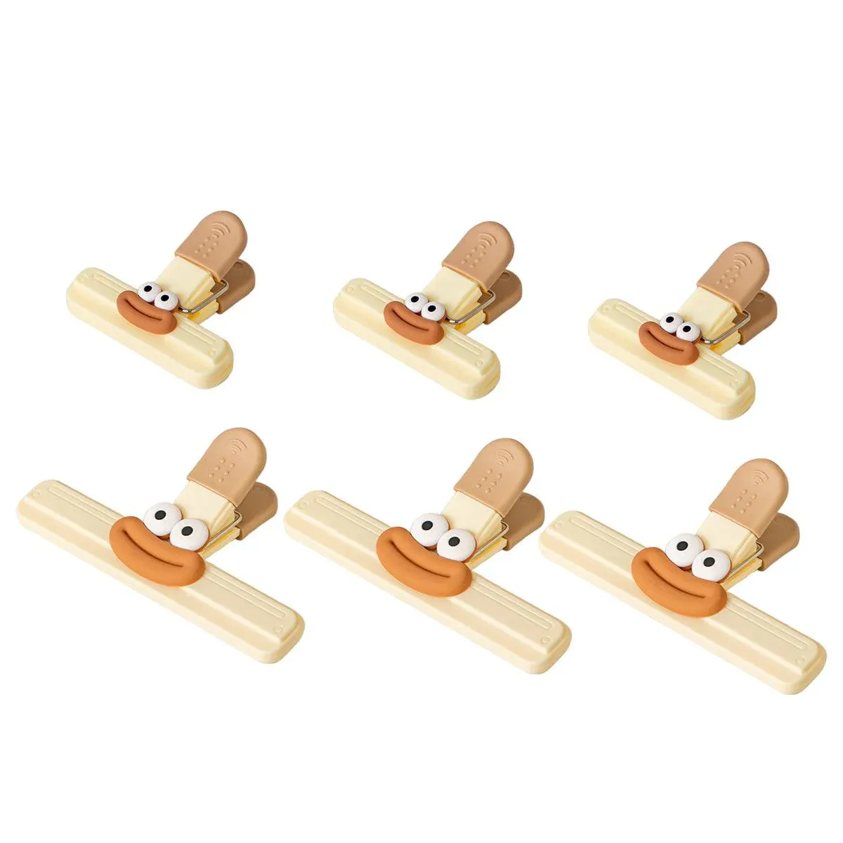 6pcs Plastic Clip Seal Food Snack Clip Sealer Bag Clips for Kitchen Storage — image 2