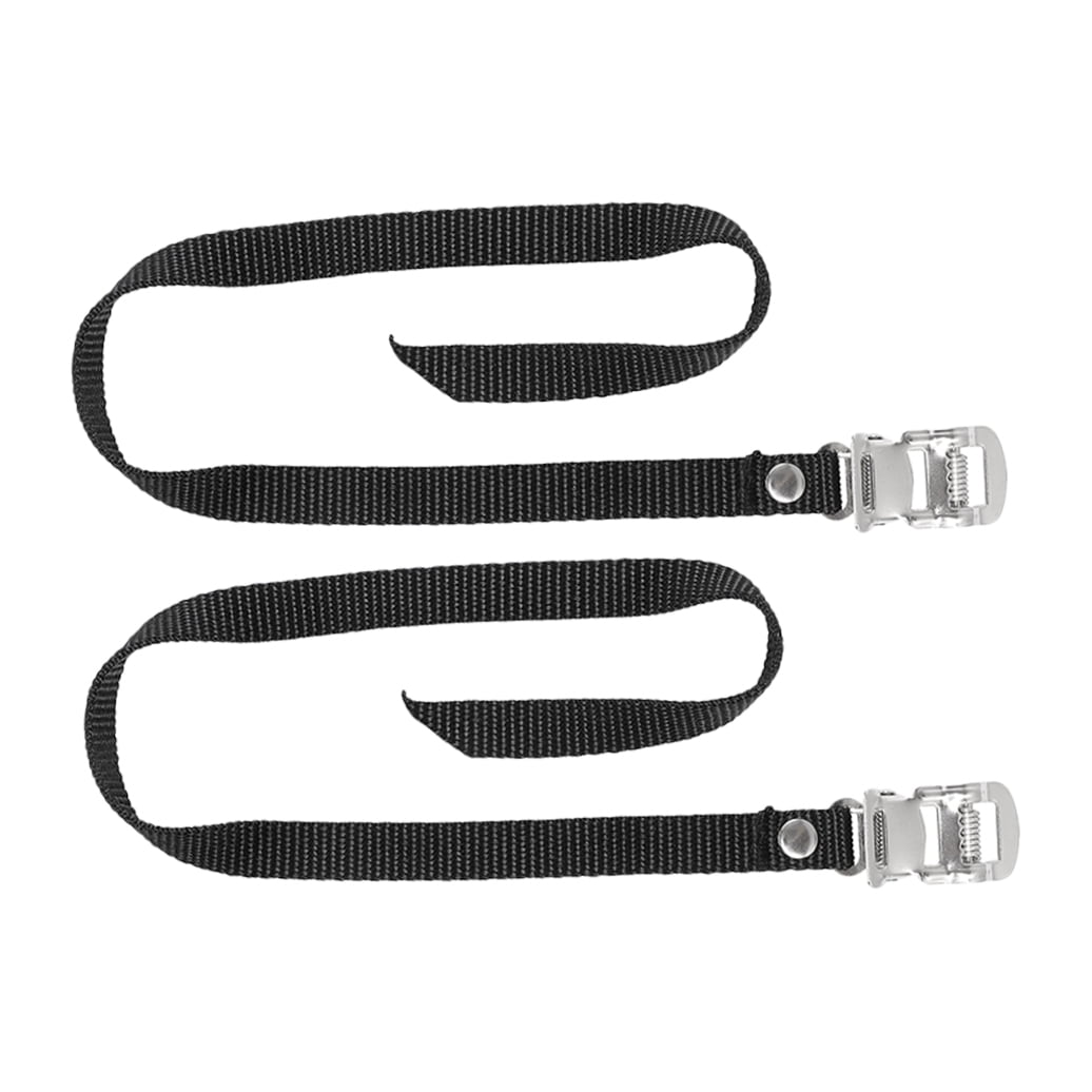 Worgeous 2 Pcs Pedal Straps Cycling Toe Clips Workout Bike Fitness Black โ image 5