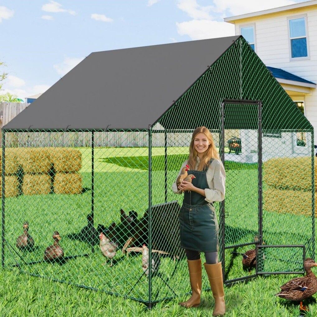 Large Chicken Coop Hen House 276x207x300cm Cage Enclosure โ image 3