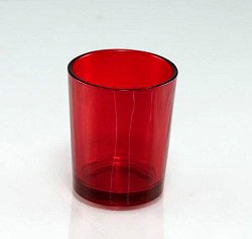 40 Pack Red Glass Votive Tealight Candle Holders House Party Centerpiece Xmas Wedding Decor Glass Candlestick Party Decorations Bridal Valentines Event — image 4