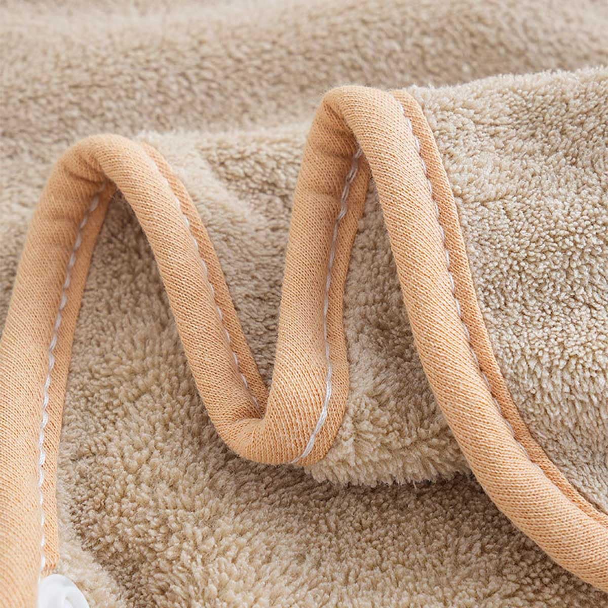 Ultra-Soft Hooded Bath Towel for Kids – Coral Fleece Poncho with Charming Animal Design, Quick-Dry Absorbent Robe for Bath, Pool, Beach (Deer) — image 6