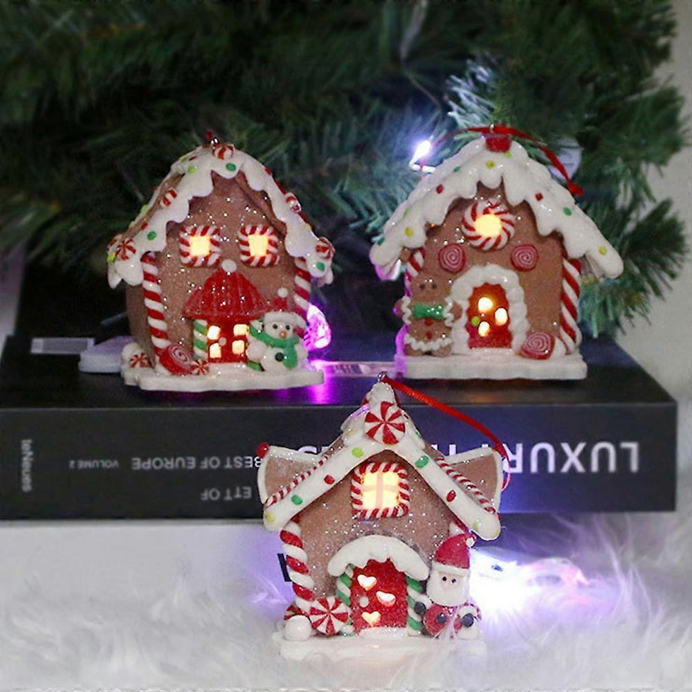 Christmas Scene Village Houses LED Lighted Christmas Buildings — image 4