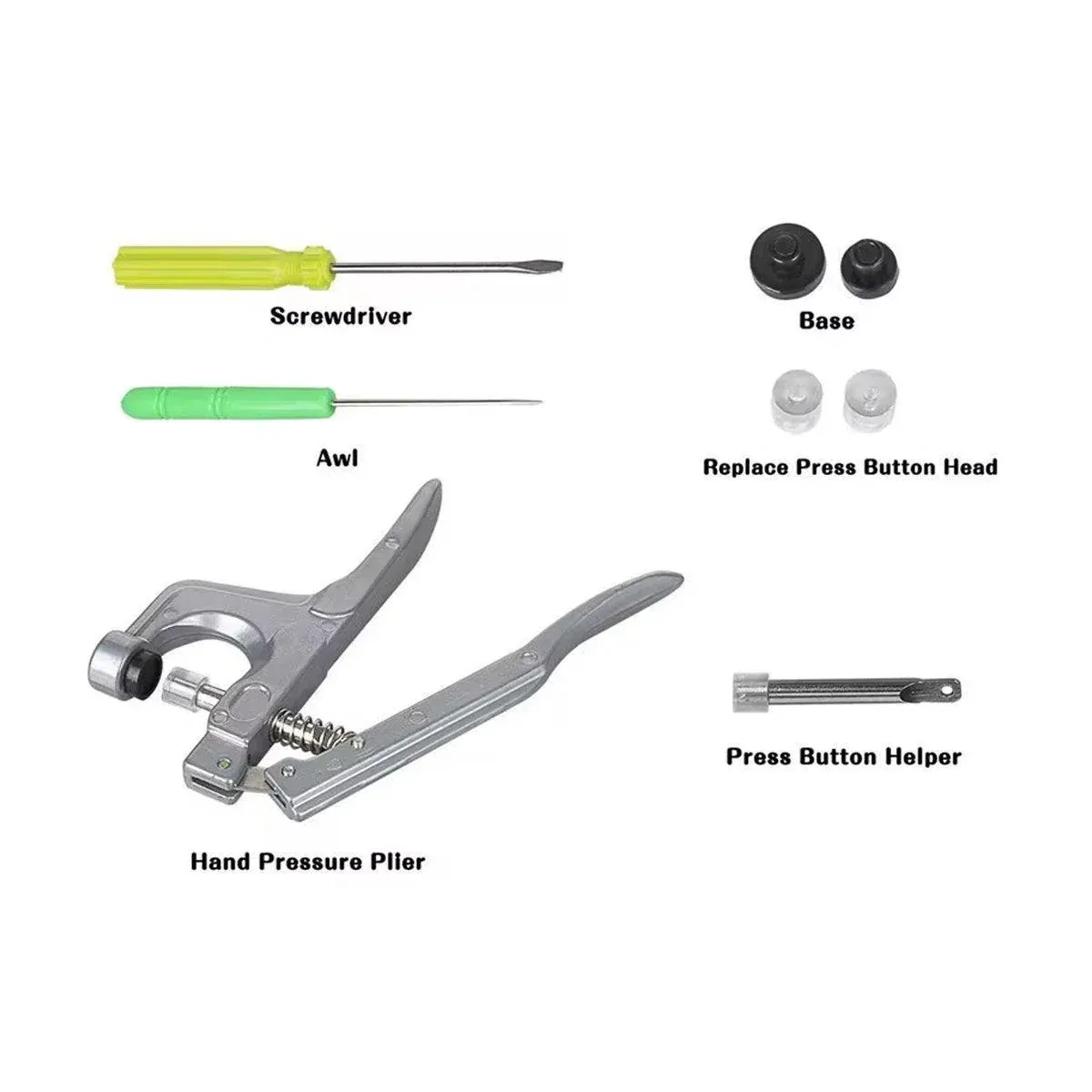 T3 T5 T8 Snap Pliers Tool Kit for Plastic Snaps Fastener Manual Installation Set โ image 5