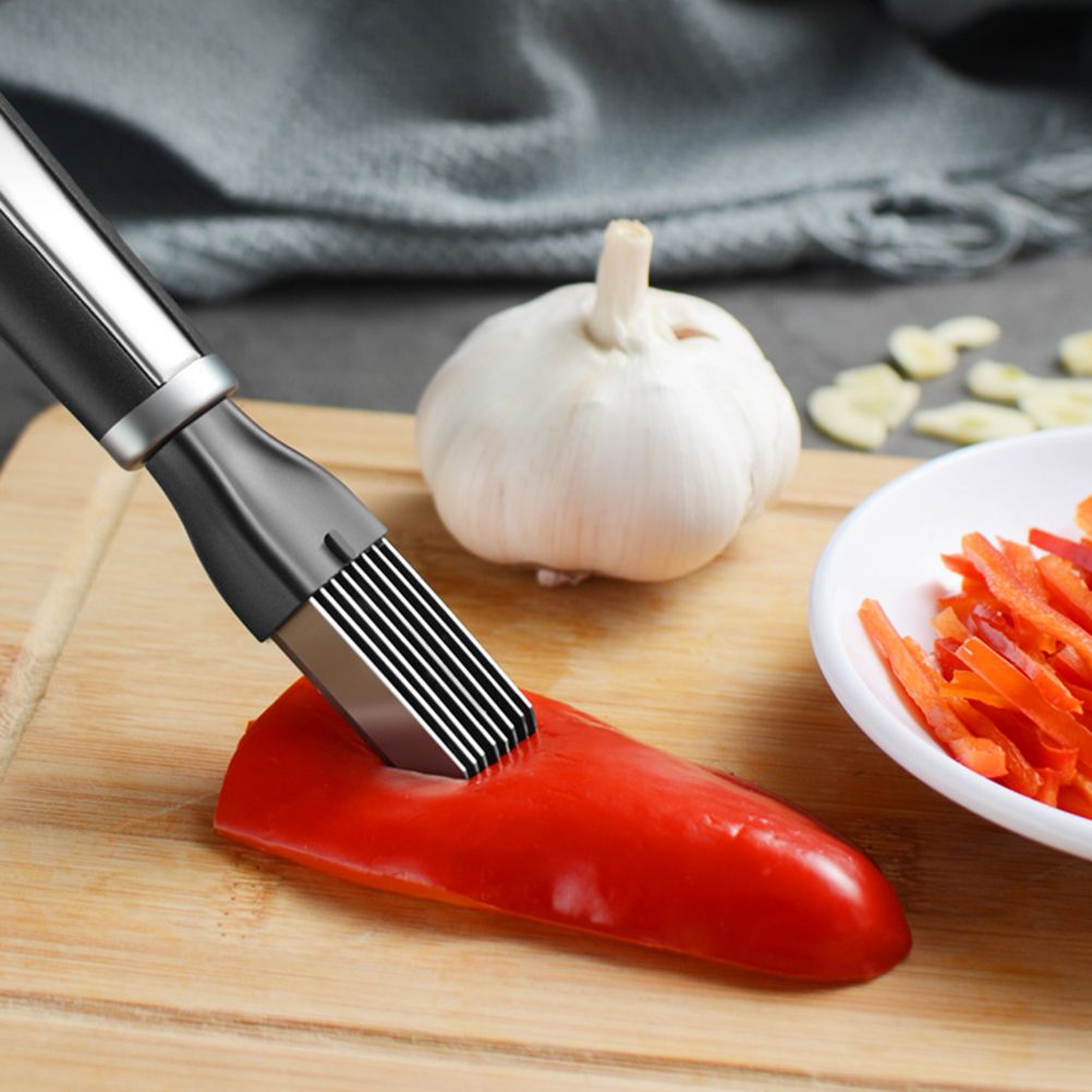 Manual Food Chopper Stainless Steel Scallion Cutter Durable Convenient Kitchen Gadget Tool โ image 2