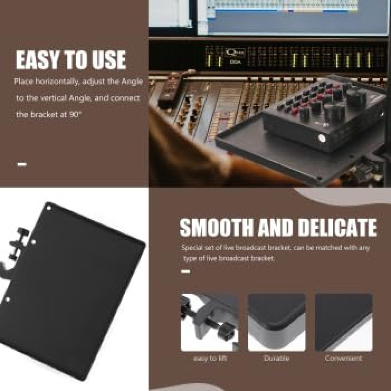 2pcs Universal Sound Storage Tray Live Broadcast Microphone Mic Rack Stand High-quality tray, removable and adjustable — image 4