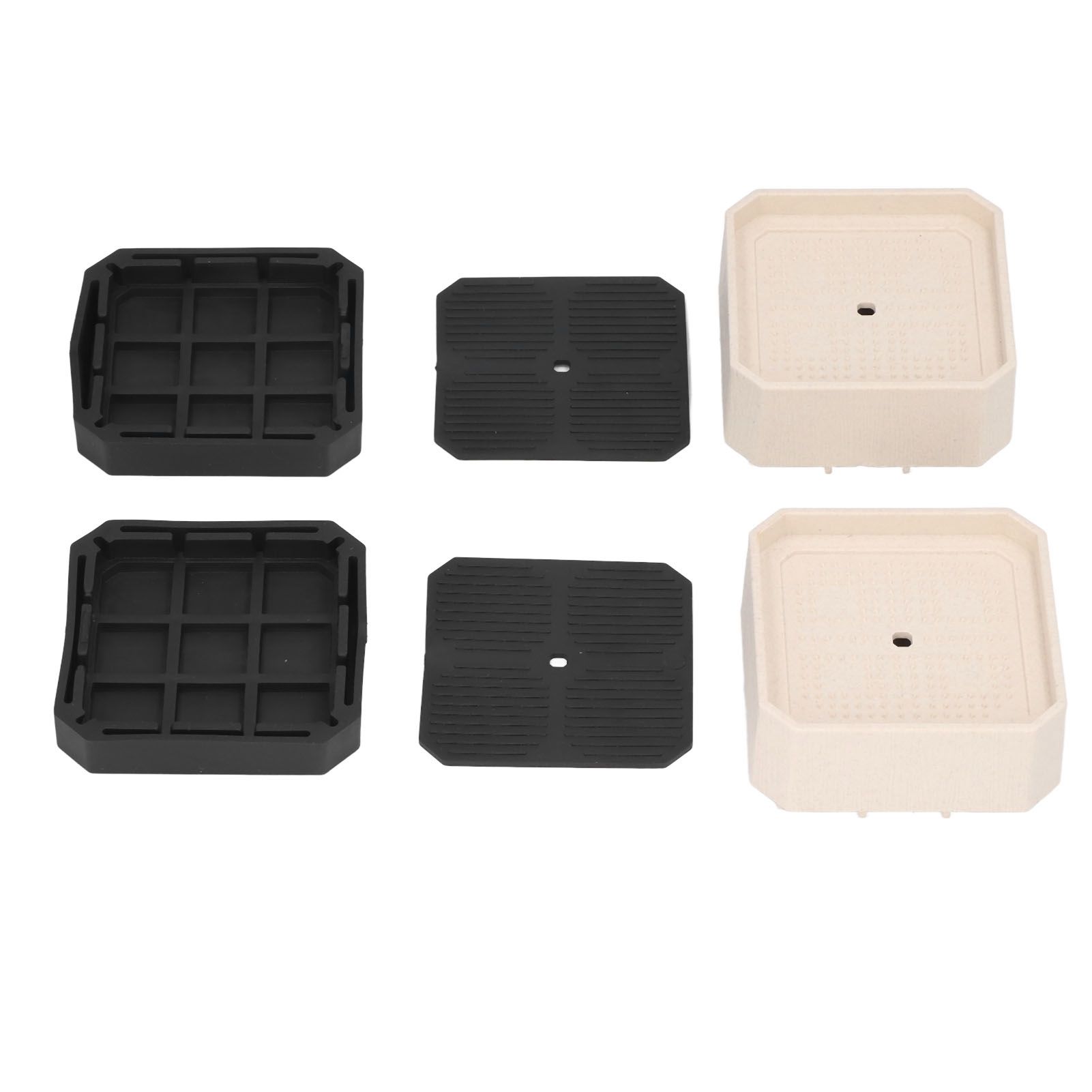 8 Set Full Covered Bed Risers Shockproof Stackable Furniture Risers for Refrigerator Washing Machine Base Tables Chairs — image 3