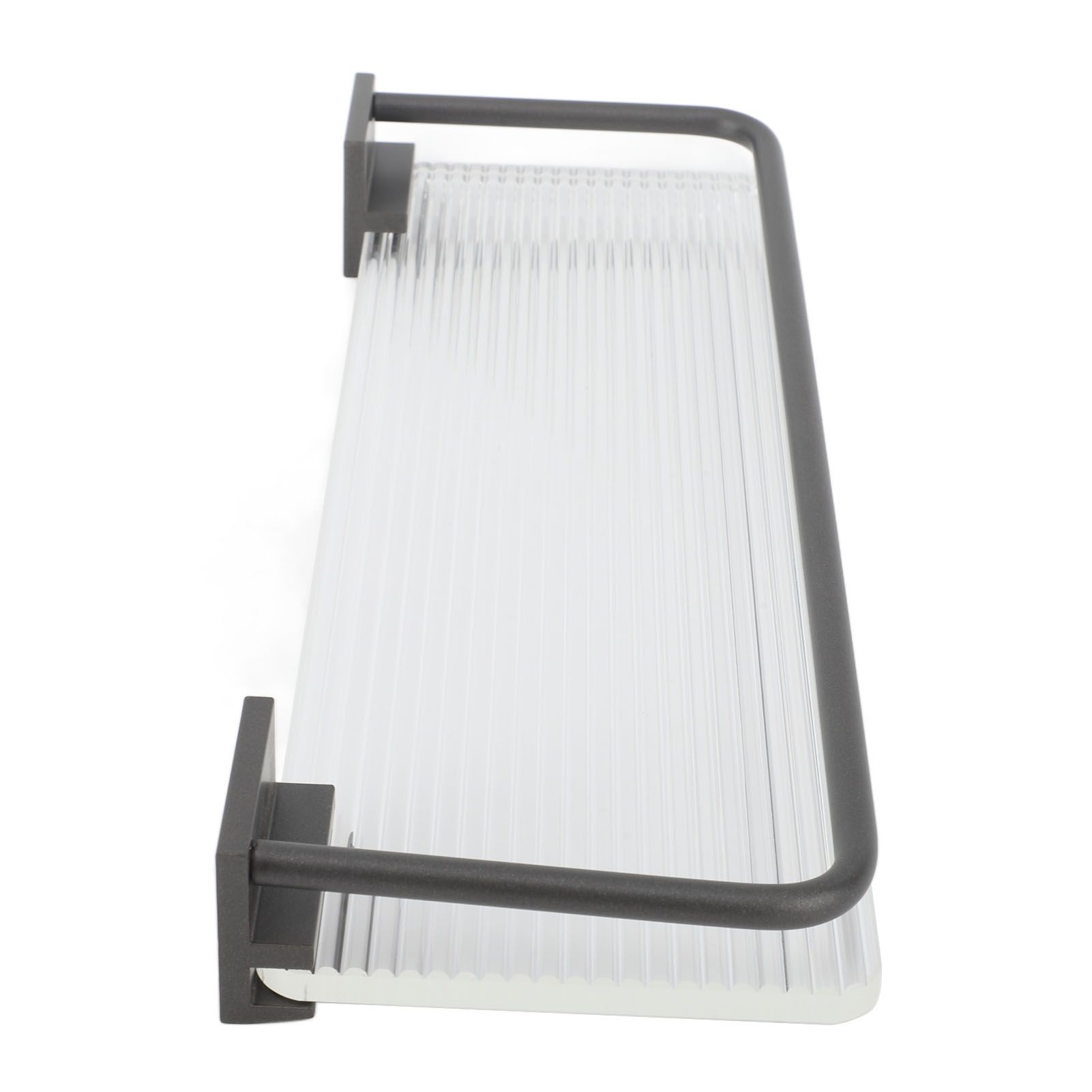 30cm Bathroom Wall Mounted Shelf Space Aluminum Acrylic Towel Rack Bathroom Storage Rack Grey โ image 5