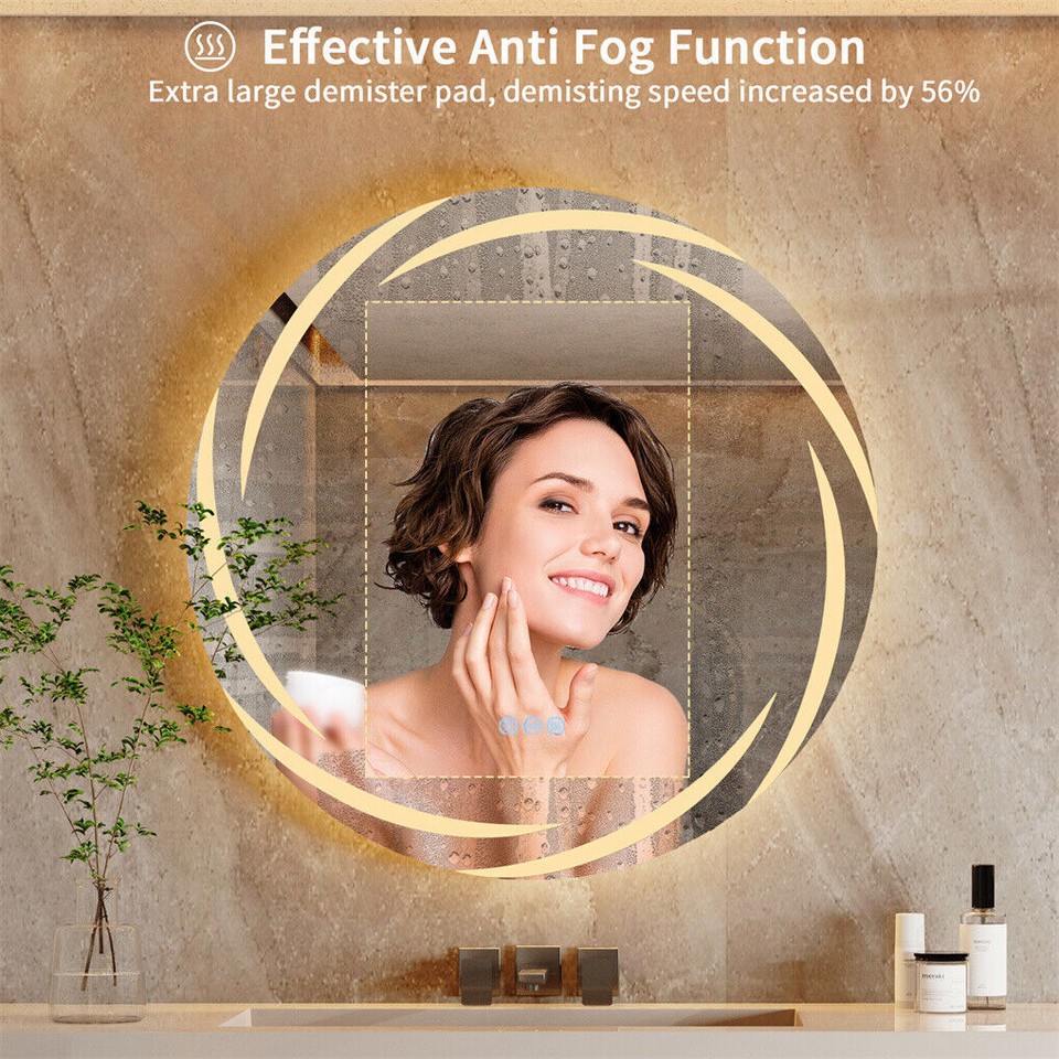 Round LED Anti-Fog Backlit Bathroom Mirror(60 × 60cm) — image 4