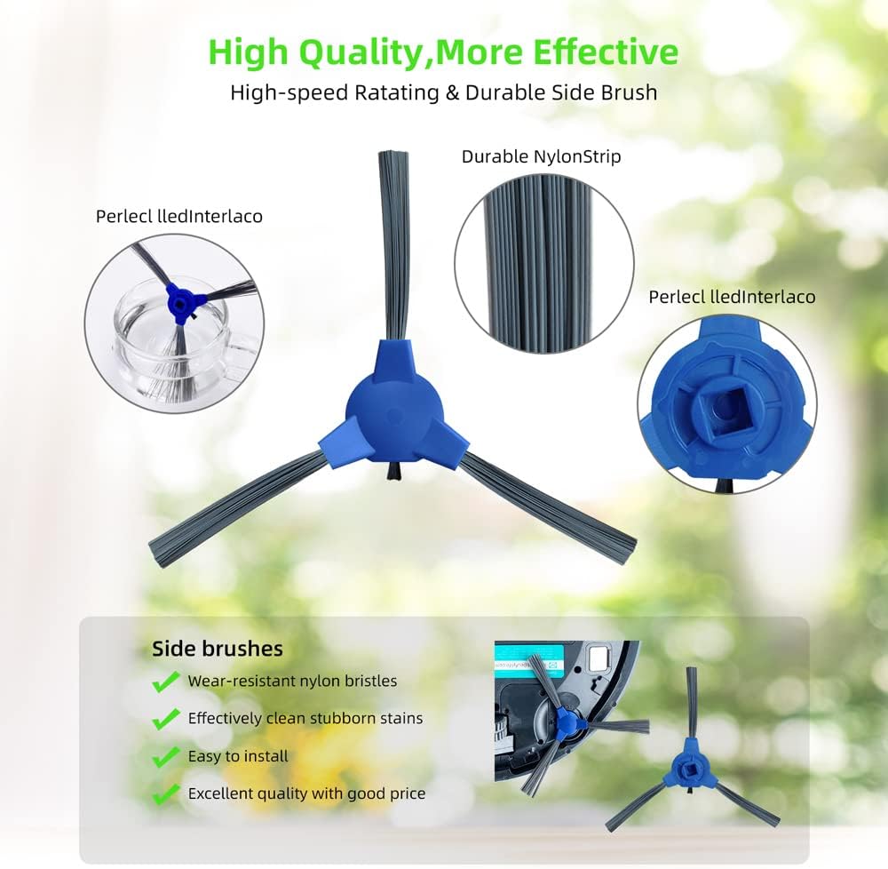 Spare Accessories Compatible for eufy 11S Max, 30C Max, 15C Max, G32 Pro, Robotic Vacuum Replacements: 1 Roller Brush 6 Side Brushes 5 Unibody Filter ??? or — image 6