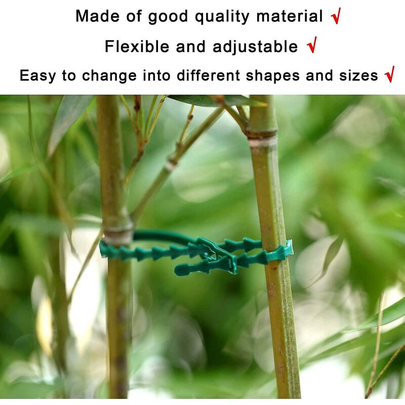 160 pcs Plant Ties Adjustable Garden Ties, Plant Ties and Supports, Helps Support Plants and Shrubs, Flexible Plastic Ties (3 Sizes) — image 4