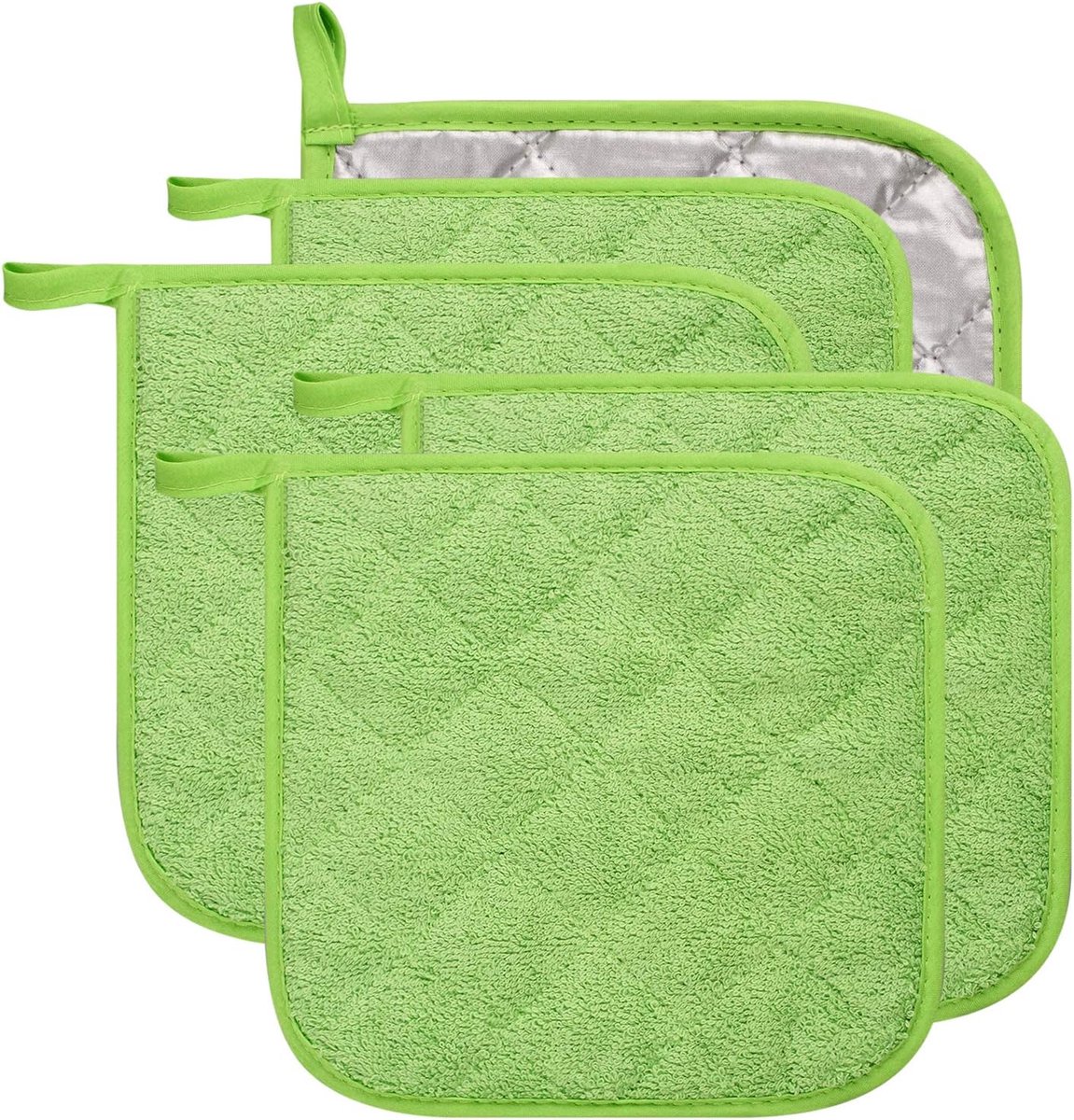 Placemat - Set of 5 Insulation Mats for the Kitchen - Heat Resistant Insulation Mats - Large Coasters for Daily Cooking and Baking (Dimensions: 6.5 x 6.5