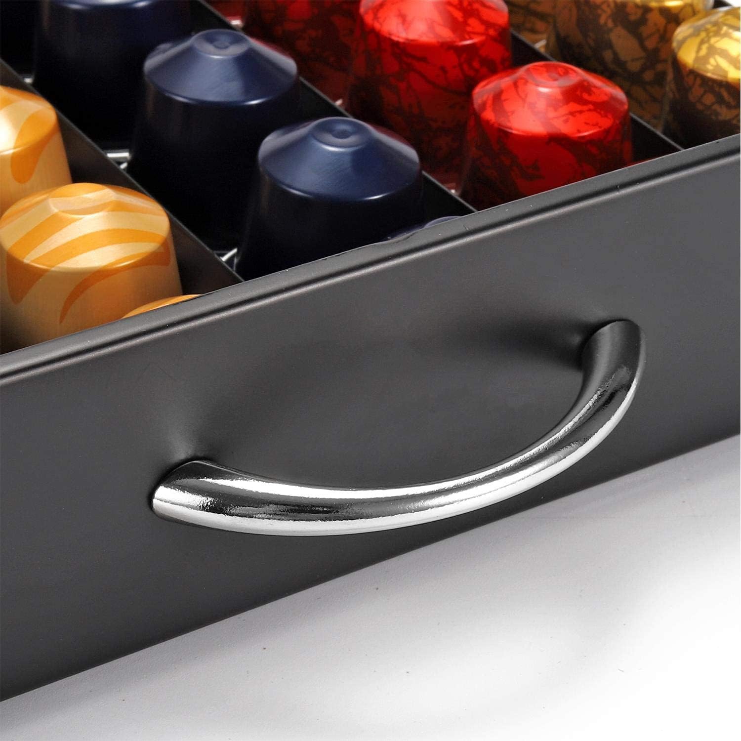 CARLA HOME Coffee Pods Holder Storage Drawer Compatible with 60 Nespresso Pods for Kitchen Storage & Organisation (Black) โ image 4